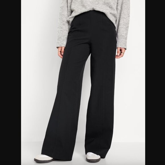 Old Navy high waist pixie wide leg pant with comfort waist band - Picture 1 of 5